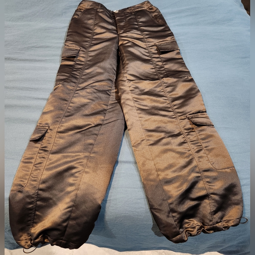 Baggie Silkie Black Pants